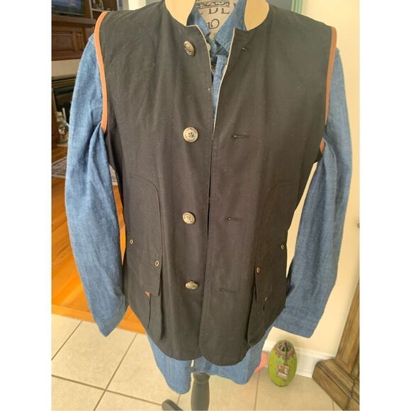 Ralph Lauren Reversible Field Hunting/Skeet Barn Vest Tan Black - Picture 6 of 16